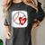 Bleached Custom Baseball Mom Number 55 Heart For Mom Women's Comfort Colors T-Shirt Pepper
