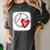 Bleached Custom Baseball Mom Number 7 Heart For Mom Women's Comfort Colors T-Shirt Pepper Bleached Custom Baseball Mom Number 7 Heart For Mom Women's Comfort Colors T-Shirt Pepper