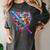 Camo Baseball Heart Drip Valentine Baseball Icecream Boys Women's Comfort Colors T-Shirt Pepper