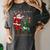 Christmas Santa Baseball Ugly Sweater Women's Comfort Colors T-Shirt Pepper Christmas Santa Baseball Ugly Sweater Women's Comfort Colors T-Shirt Pepper