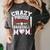 Crazy Proud Always Loud Baseball Mom Mother's Day Women's Comfort Colors T-Shirt Pepper