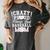 Crazy Proud Always Loud Baseball Mom Saying Graphic Premium Tri-Blend Women's Comfort Colors T-Shirt Pepper