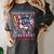 Dominican Puerto Rican Pride Baseball Flag Unity Women's Comfort Colors T-Shirt Pepper Dominican Puerto Rican Pride Baseball Flag Unity Women's Comfort Colors T-Shirt Pepper