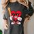 Heart Playing Baseball Valentines Day Women's Comfort Colors T-Shirt Pepper