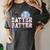 Hey Batter Batter Swing Graphic For Baseball Moms Women's Comfort Colors T-Shirt Pepper