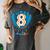 Ice Cream Baseball Glove 8th Birthday Edition Women's Comfort Colors T-Shirt Pepper
