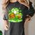 Kids St Patricks Day Shamrock Basketball Baseball Football Women's Comfort Colors T-Shirt Pepper