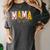 Leopard Baseball Softball Mama Bow Softball Baseball Mom Women's Comfort Colors T-Shirt Pepper