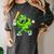 Lucky Shamrock Playing Baseball St Patrick's Kids Boys Women's Comfort Colors T-Shirt Pepper