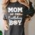 Mom Of The Birthday Boy Baseball Bday Family Women's Comfort Colors T-Shirt Pepper