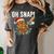 Oh Snap Gingerbreadman Christmas Baseball Humor Women's Comfort Colors T-Shirt Pepper Oh Snap Gingerbreadman Christmas Baseball Humor Women's Comfort Colors T-Shirt Pepper