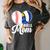 Proud Ball Mom Volleyball Baseball Mom Heart Women's Comfort Colors T-Shirt Pepper