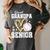 Proud Grandpa Of A 2026 Senior Baseball Graduation Leopard Women's Comfort Colors T-Shirt Pepper