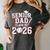 Senior Dad Class Of 2026 Graduate Baseball 2026 Graduation Women's Comfort Colors T-Shirt Pepper