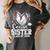Senior Sister Class Of 2026 Baseball Graduation Heart Women's Comfort Colors T-Shirt Pepper