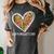 Softball Baseball Mom Valentine Leopard Heart Mother's Day Women's Comfort Colors T-Shirt Pepper