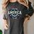 Team America 1776 4th Of July Patriotic Baseball Women's Comfort Colors T-Shirt Pepper