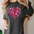 Valentine's Day Baseball Heart Softball Player Sports Lover Women's Comfort Colors T-Shirt Pepper