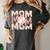 Women's Retro Baseball Mama Distressed Baseball Mom Life Women's Comfort Colors T-Shirt Pepper
