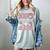100 Days Of School Baseball 100th Day Of School Girls Women's Comfort Colors T-Shirt Denim