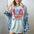 100 Days Of School Baseball Drip 100th Day Of School Women's Comfort Colors T-Shirt Denim