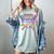 100 Drippy Days Of School Baseball Ice Cream Drip Boys Kids Women's Comfort Colors T-Shirt Denim