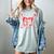 6 7 Melting Number Arrow Baseball Drip Valentine's Day Women's Comfort Colors T-Shirt Denim