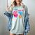 I Was 6 Now I'm 7 Meme Six Seven Baseball 7th Birthday Women's Comfort Colors T-Shirt Denim