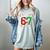 67 Baseball Christmas Candy Cane Snowflake Holiday Sports Women's Comfort Colors T-Shirt Denim 67 Baseball Christmas Candy Cane Snowflake Holiday Sports Women's Comfort Colors T-Shirt Denim