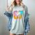 67 Six Seven 6 7 Boys 67 Baseball Ice Cream Drip 6 7 Women's Comfort Colors T-Shirt Denim