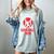 Act Like a Lady Scream Like a Baseball Mom Baseball Women's Comfort Colors T-Shirt Denim