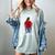 African American Baseball Mom Pisces Queen Zodiac Sign Women's Comfort Colors T-Shirt Denim