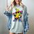 Banana Baseball Drip Women's Comfort Colors T-Shirt Denim Banana Baseball Drip Women's Comfort Colors T-Shirt Denim