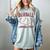 Baseball Athletic Social Club Baseball Mom Trendy Baseball Raglan Baseball Tee Women's Comfort Colors T-Shirt Denim