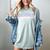 Baseball Bubble Letter Women's Comfort Colors T-Shirt Denim
