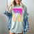Baseball Drip Bat Boys Ice Cream American Flag 4th Of July Women's Comfort Colors T-Shirt Denim