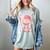 Baseball Drip Ice Cream Breast Cancer Awareness Boys & Girls Women's Comfort Colors T-Shirt Denim