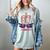 Baseball Drip Shirt Youth Baseball Glove Drip Ice Cream Women's Comfort Colors T-Shirt Denim