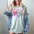 Baseball Ice Cream Drip Coquette Women Girls Mom Mama Women's Comfort Colors T-Shirt Denim Baseball Ice Cream Drip Coquette Women Girls Mom Mama Women's Comfort Colors T-Shirt Denim