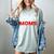 Baseball I Love Baseball Moms Women's Comfort Colors T-Shirt Denim