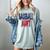 Baseball Mama Dalmatian Spots Baseball Mom Women's Comfort Colors T-Shirt Denim