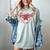 Baseball Mom Coquette Pink Bow Baseball Mama Premium Women's Comfort Colors T-Shirt Denim