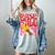 Baseball Mom Game Day Trendy Pink Leopard Mama Premium Women's Comfort Colors T-Shirt Denim