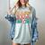Baseball Mom Groovy Baseball Mom Women's Comfort Colors T-Shirt Denim