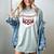 Baseball Mom Heart Love Mother's Day Game Day Support Women's Comfort Colors T-Shirt Denim