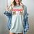 Baseball Mom Leopard Print Cute Mother's Day Sport Lover Women's Comfort Colors T-Shirt Denim