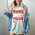 Baseball Mom Mama Baseball Lover Sport Mother's Day Women's Comfort Colors T-Shirt Denim