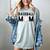 Baseball Mom Mommy Mama Mother's Day Women Retro Ball Sports Women's Comfort Colors T-Shirt Denim