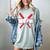 Baseball Mom Red Women's Comfort Colors T-Shirt Denim