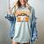 Baseball Mom Sports Orange Women's Comfort Colors T-Shirt Denim
